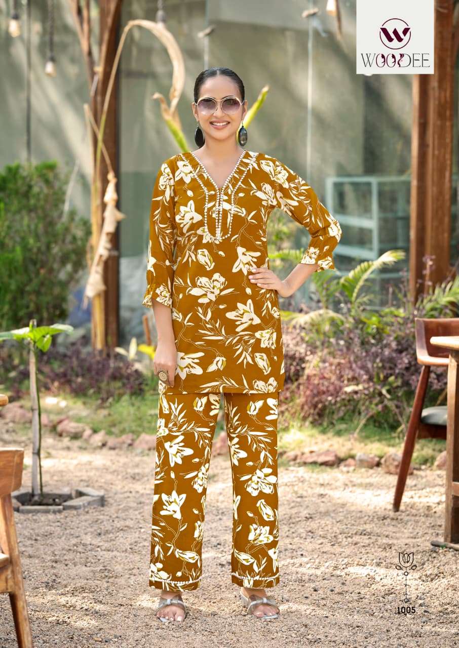 WOODEE BRAND LAUNCHING NEW RAYON CO-ORD SET PIHU CATALOG