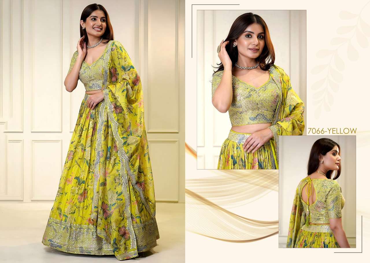 ZEEL CLOTHING NEW LAUNCHING ORGANZA FABRIC LEHENGA CHOLI 