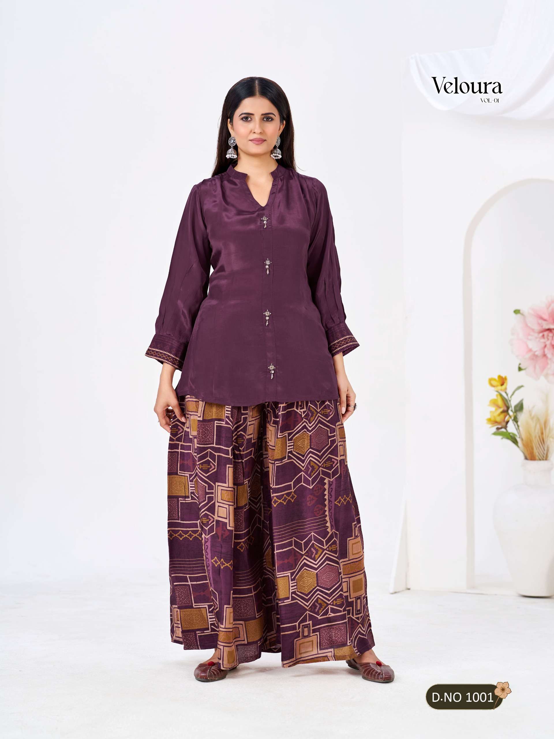  Veluora Vol-1  Festival & Summer special premium collection  Stylish aur comfortable plazo set collection by Texofab 