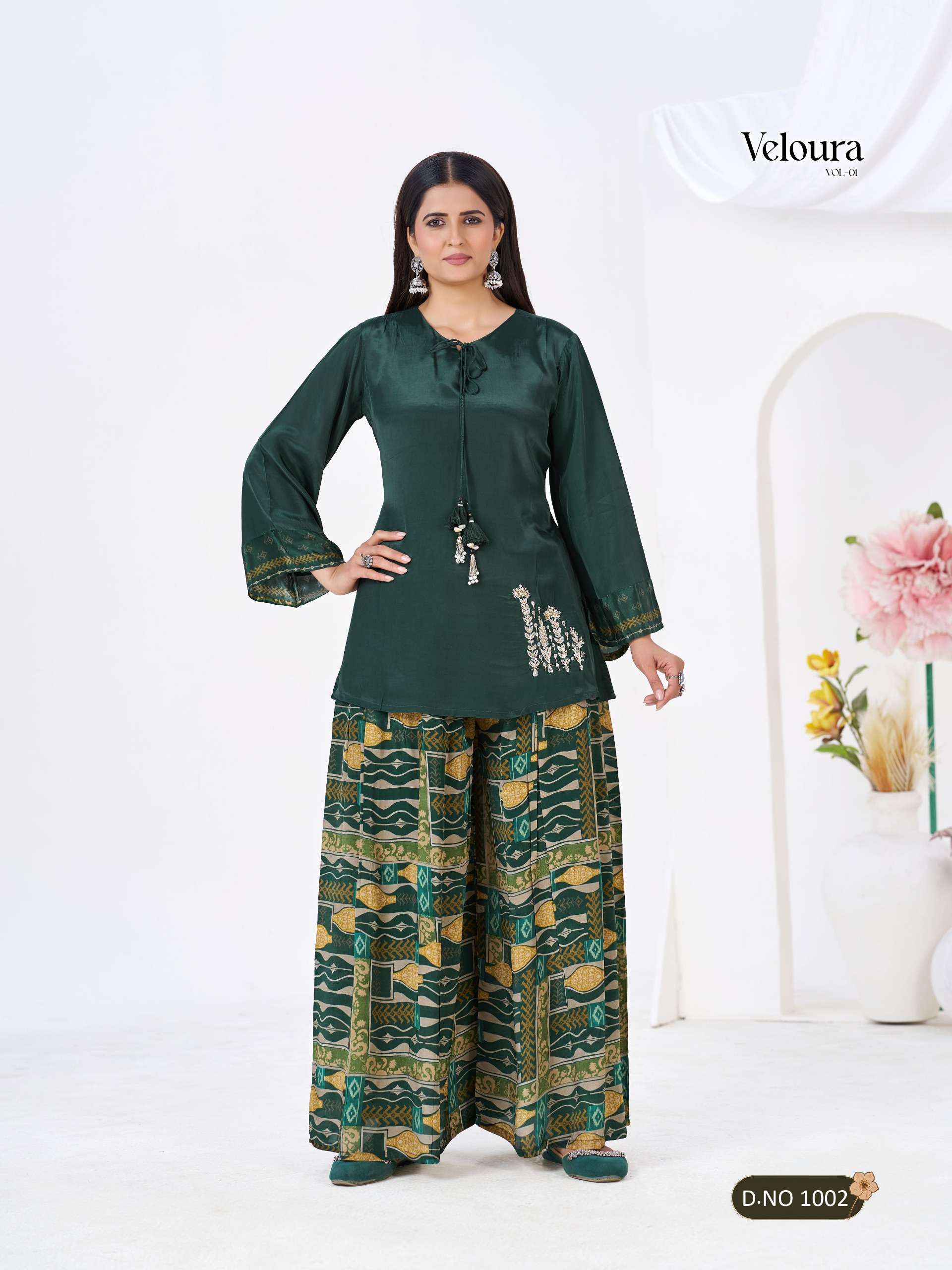  Veluora Vol-1  Festival & Summer special premium collection  Stylish aur comfortable plazo set collection by Texofab 