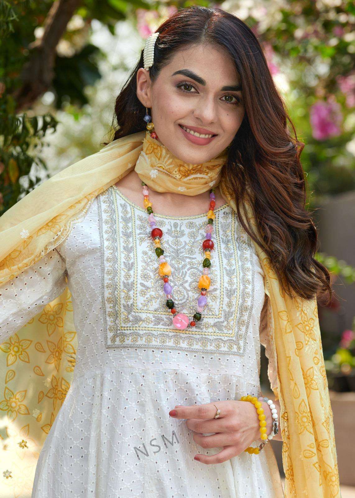 HEAVY SHIFFLI  STICH SUIT  TOP HEAVY EMBROIDERY NACK WORK WITH PURE COTTON SHIFFLE WORK ANARKALI STYLE WITH  PANAL ORGANZA SHIFFLE WITH DIGITAL PRINT EXPORTER