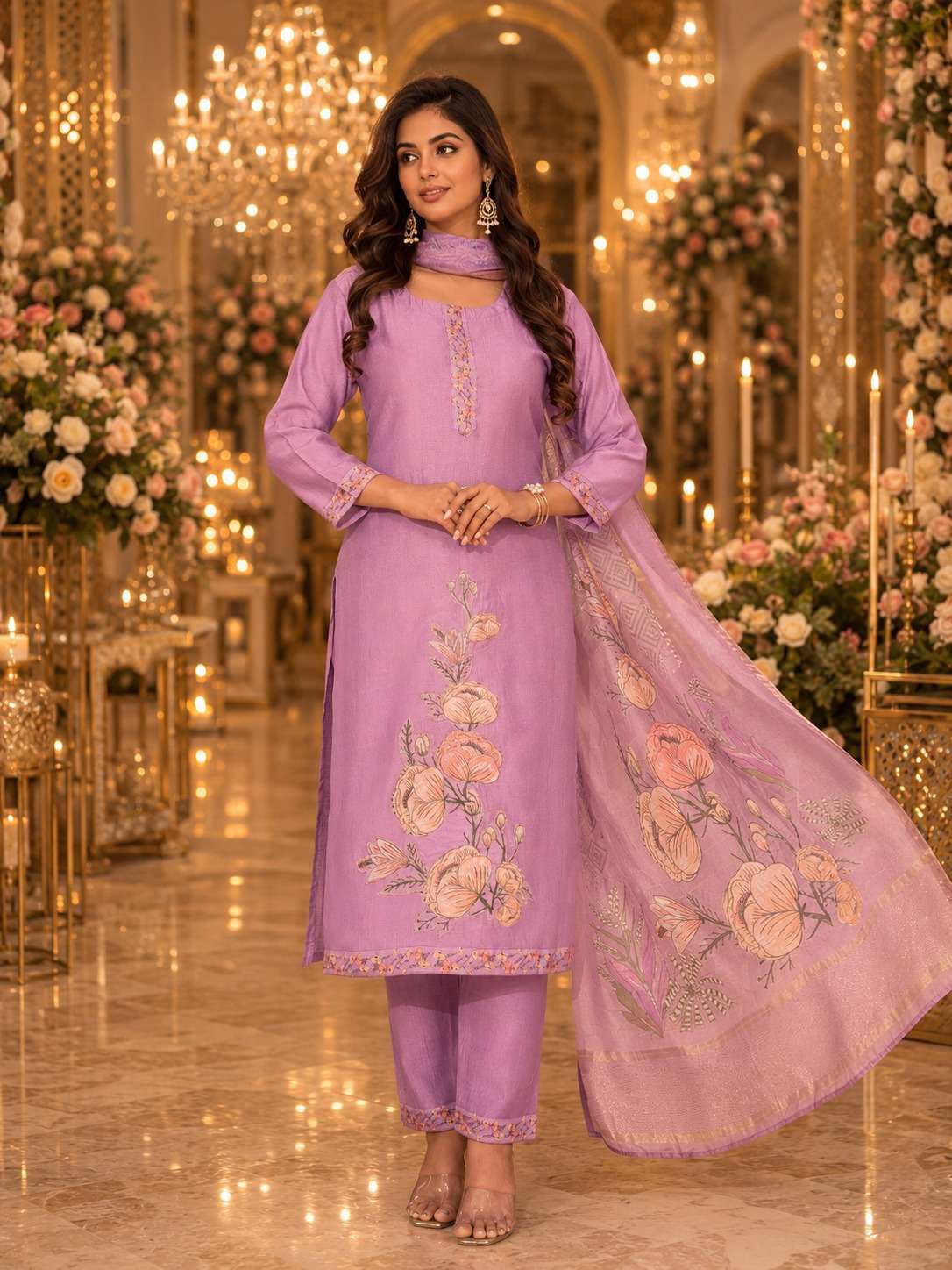 KURTI PANT WITH DUPATTA EXPORTER FROM SURAT LUCACCI DESIGNER