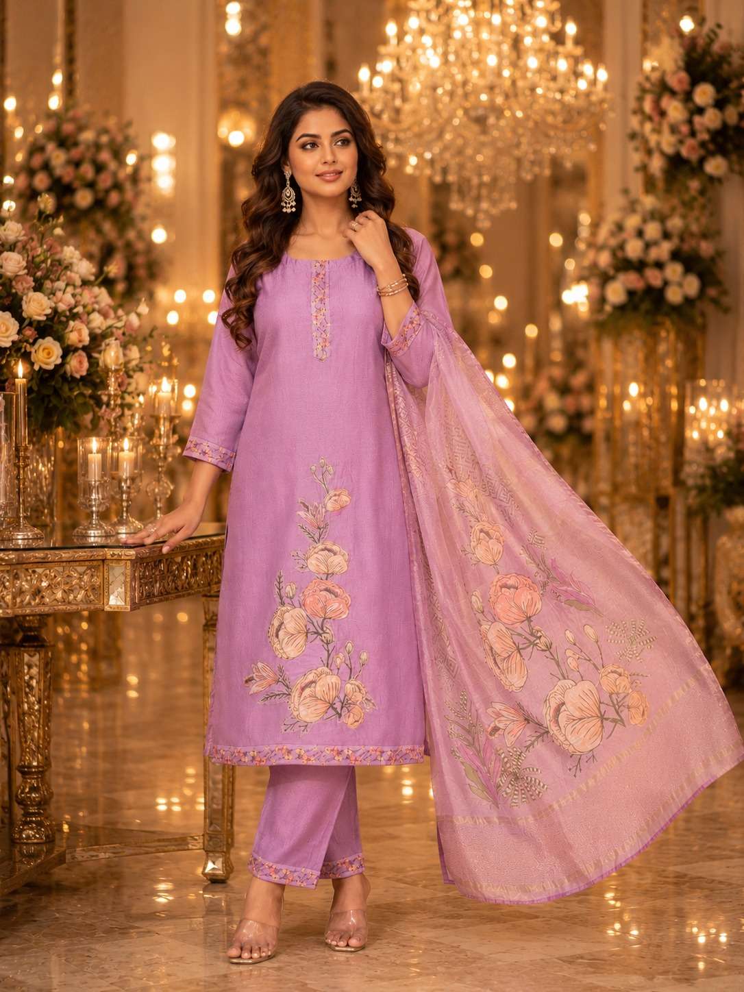KURTI PANT WITH DUPATTA EXPORTER FROM SURAT LUCACCI DESIGNER