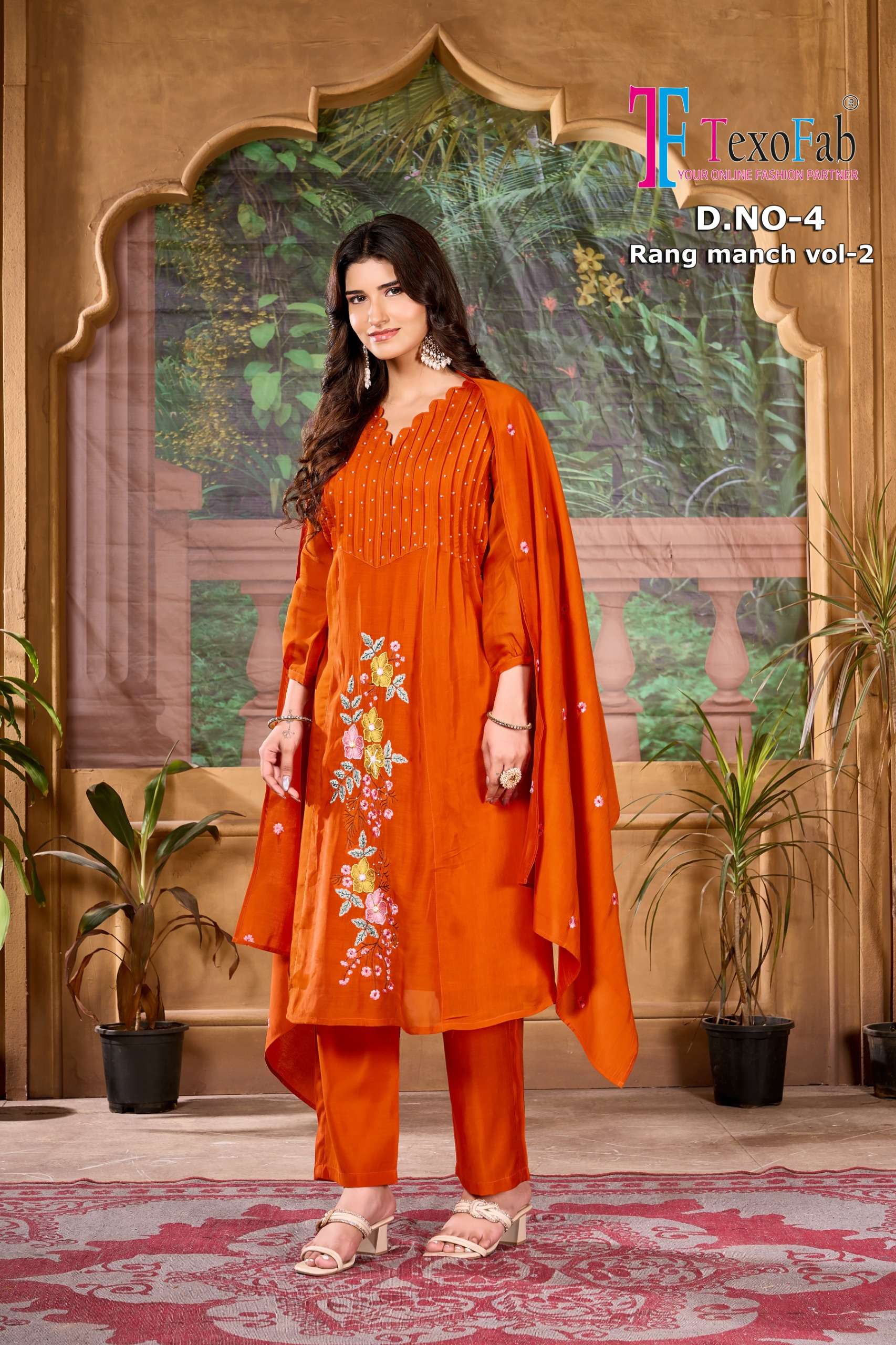 party wear collection & Casual Wear and Office wear Rang Manch vol-02 By Texo 3-Piece A -Line Concept