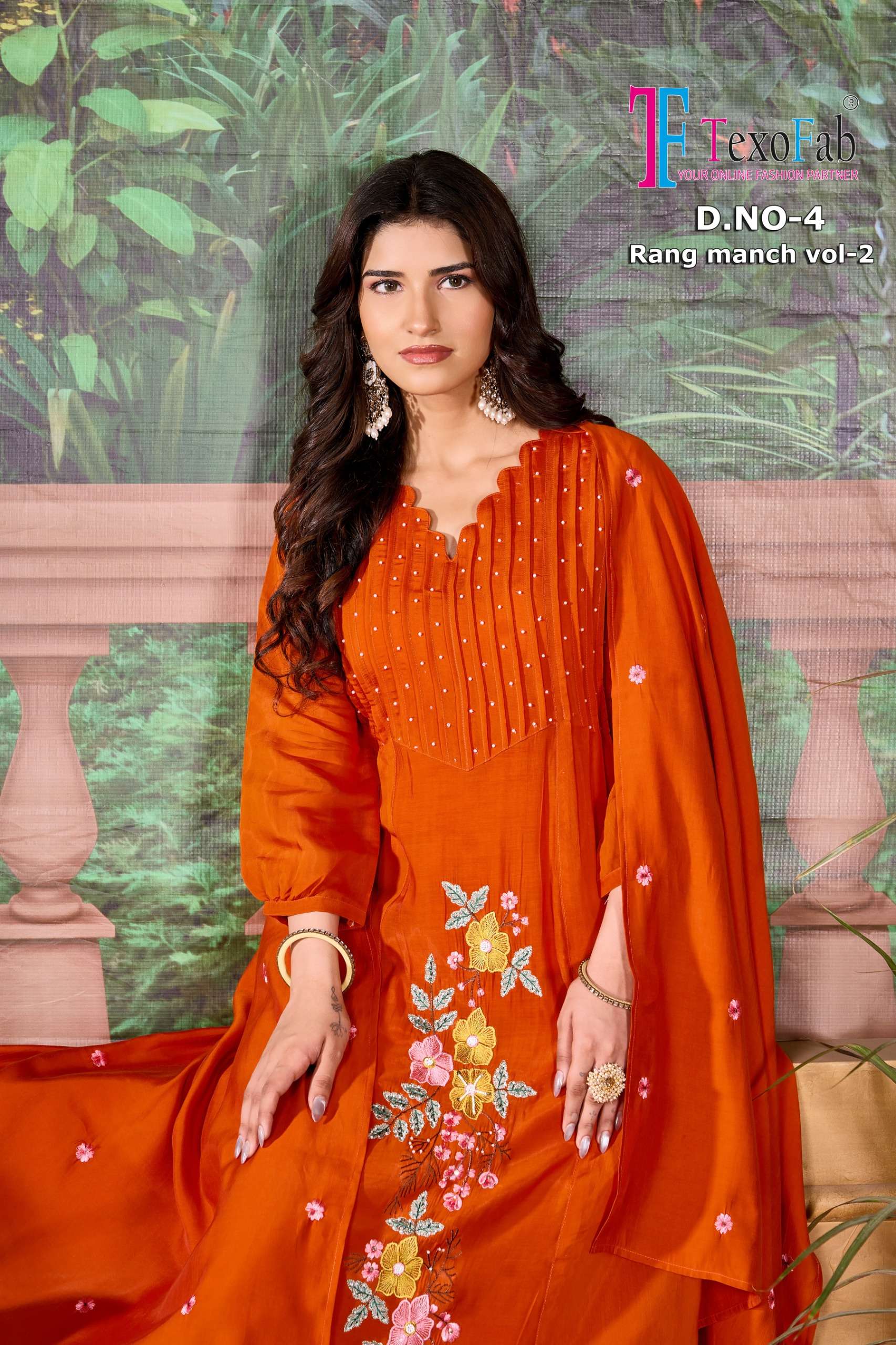 party wear collection & Casual Wear and Office wear Rang Manch vol-02 By Texo 3-Piece A -Line Concept
