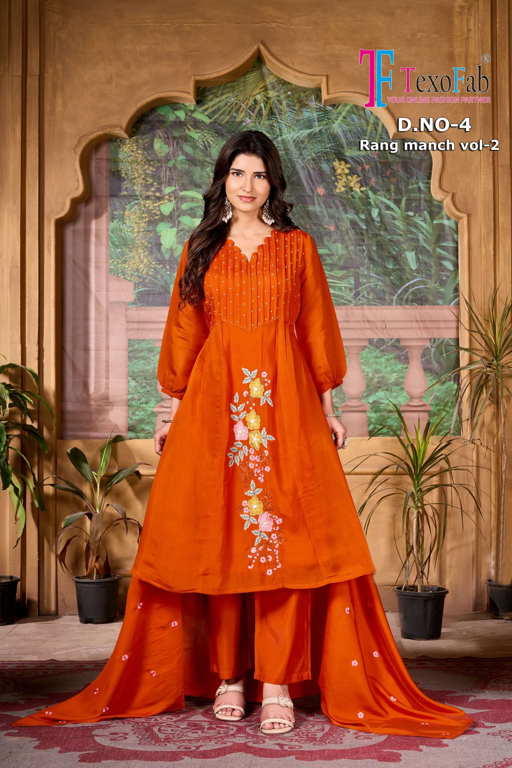 party wear collection & Casual Wear and Office wear Rang Manch vol-02 By Texo 3-Piece A -Line Concept