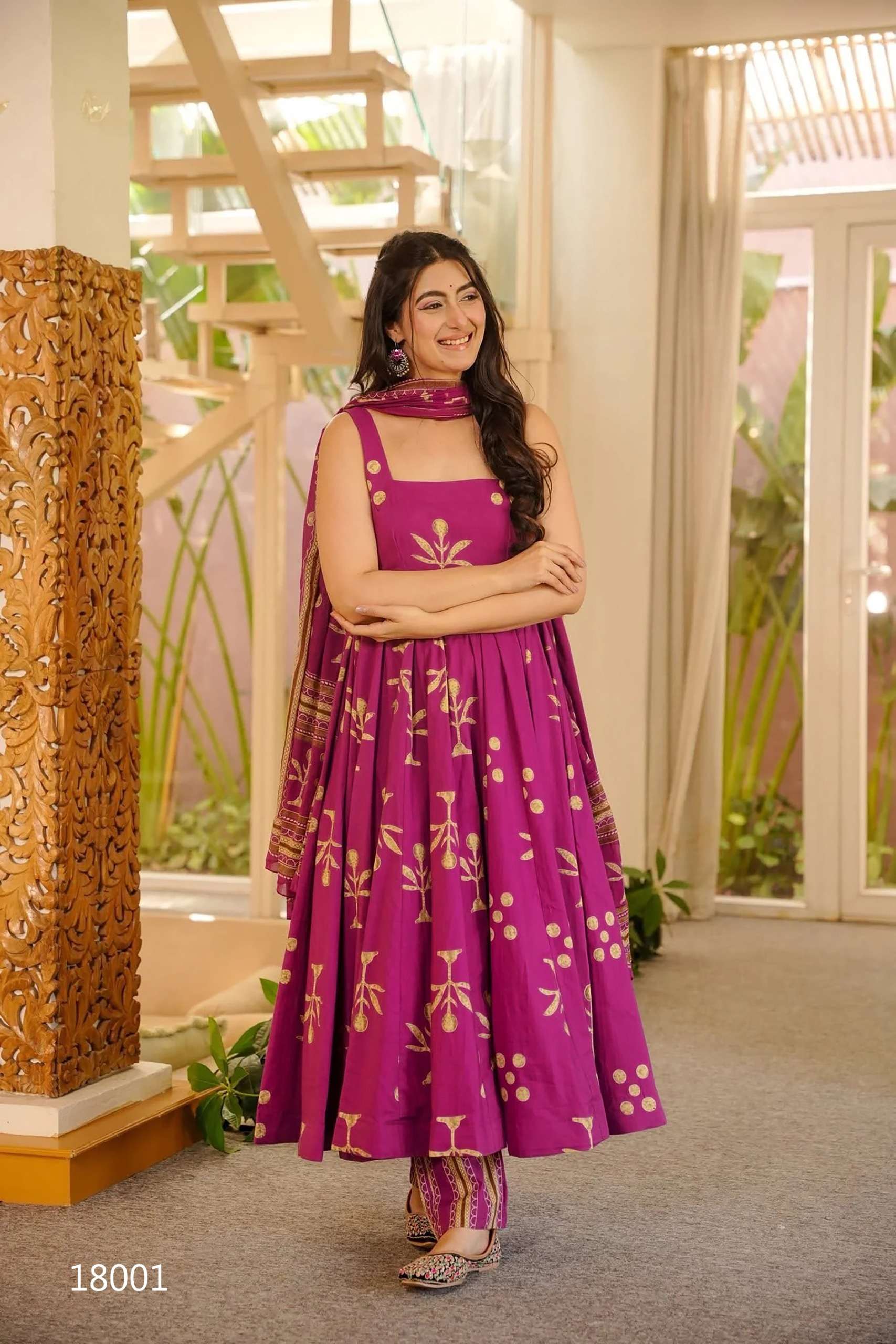 Presents this Designer 3pcs beautiful  printed Kurti bottom with dupatta Collection (set of 5 beautiful design 18001 to 18005)