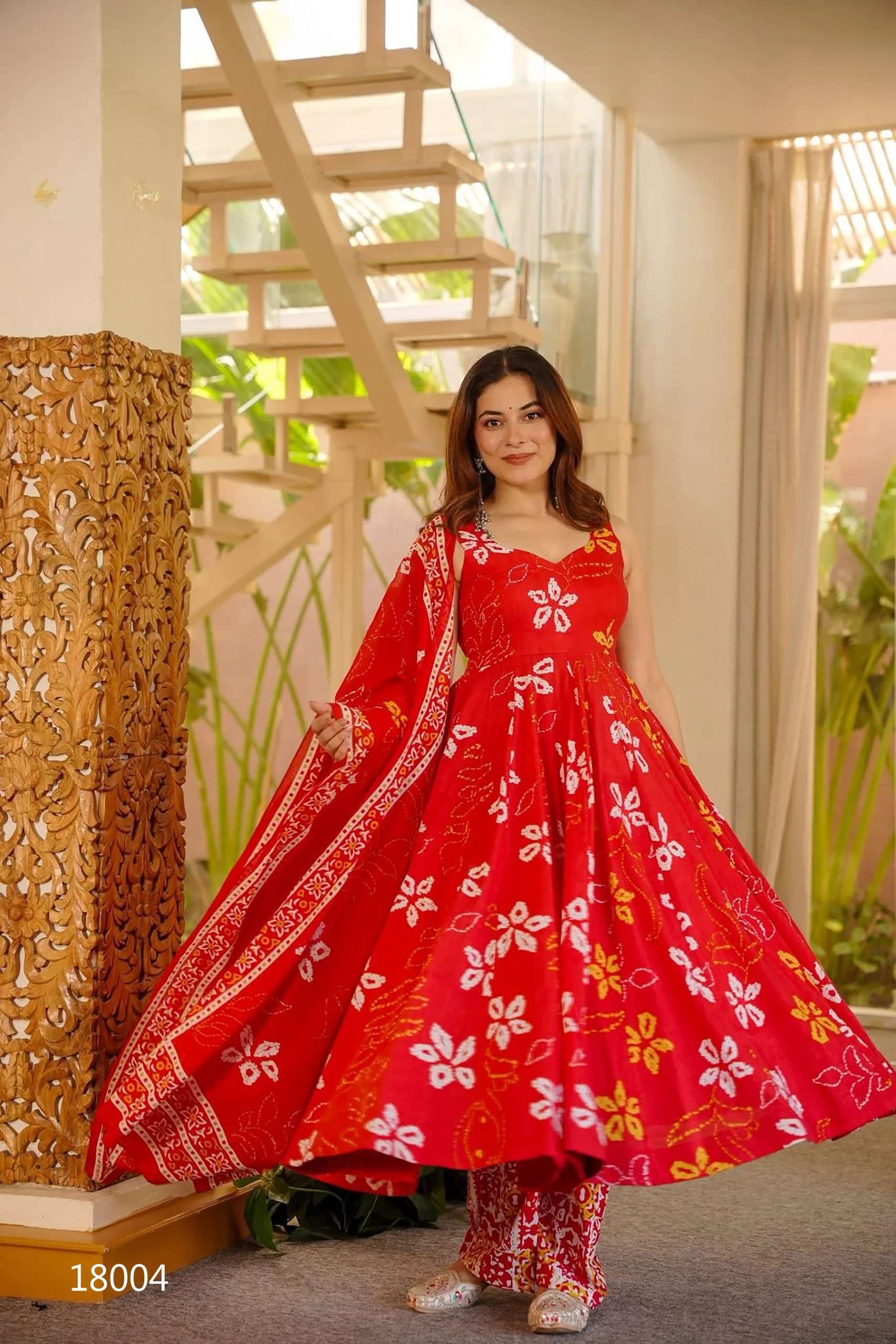 Presents this Designer 3pcs beautiful  printed Kurti bottom with dupatta Collection (set of 5 beautiful design 18001 to 18005)