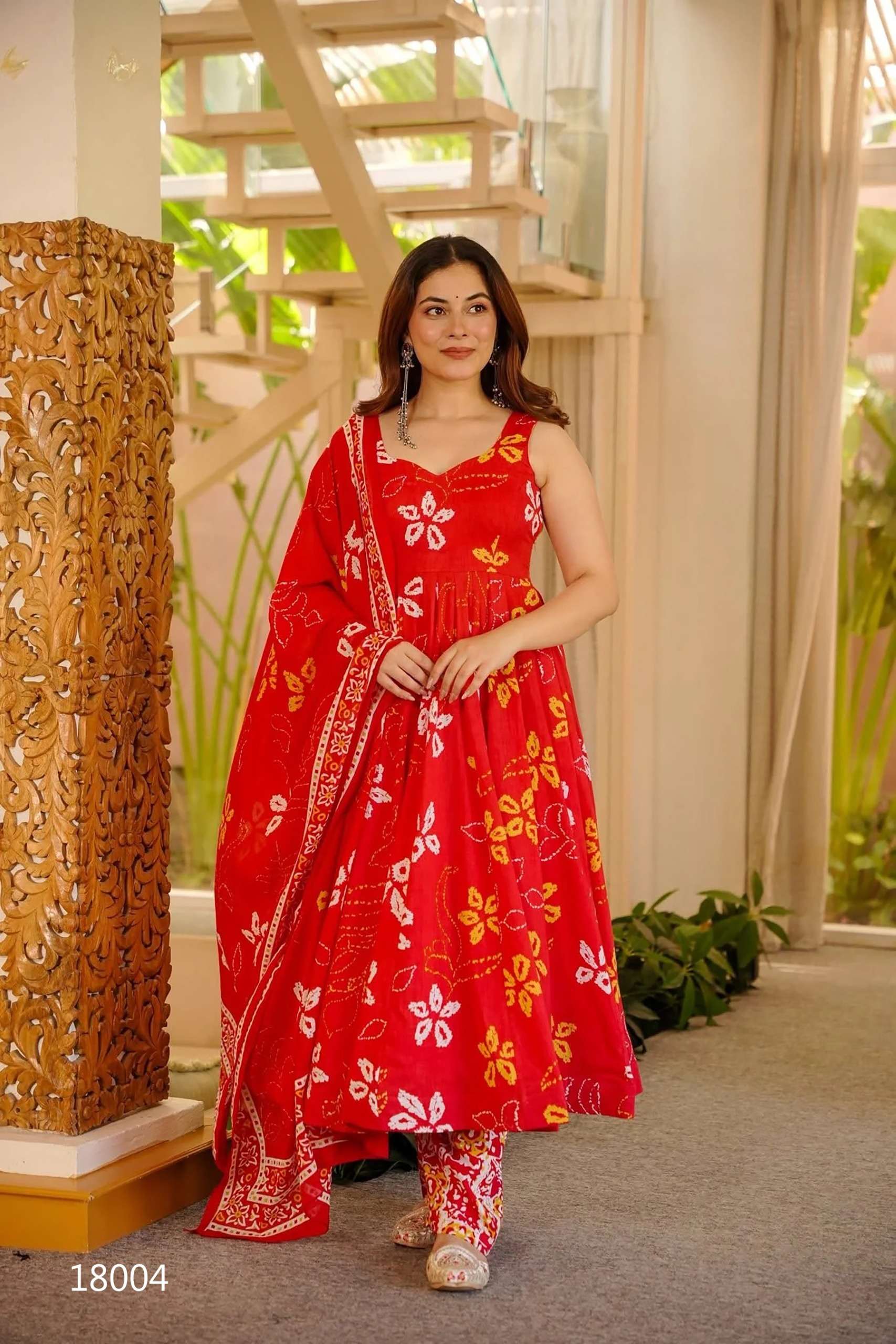 Presents this Designer 3pcs beautiful  printed Kurti bottom with dupatta Collection (set of 5 beautiful design 18001 to 18005)