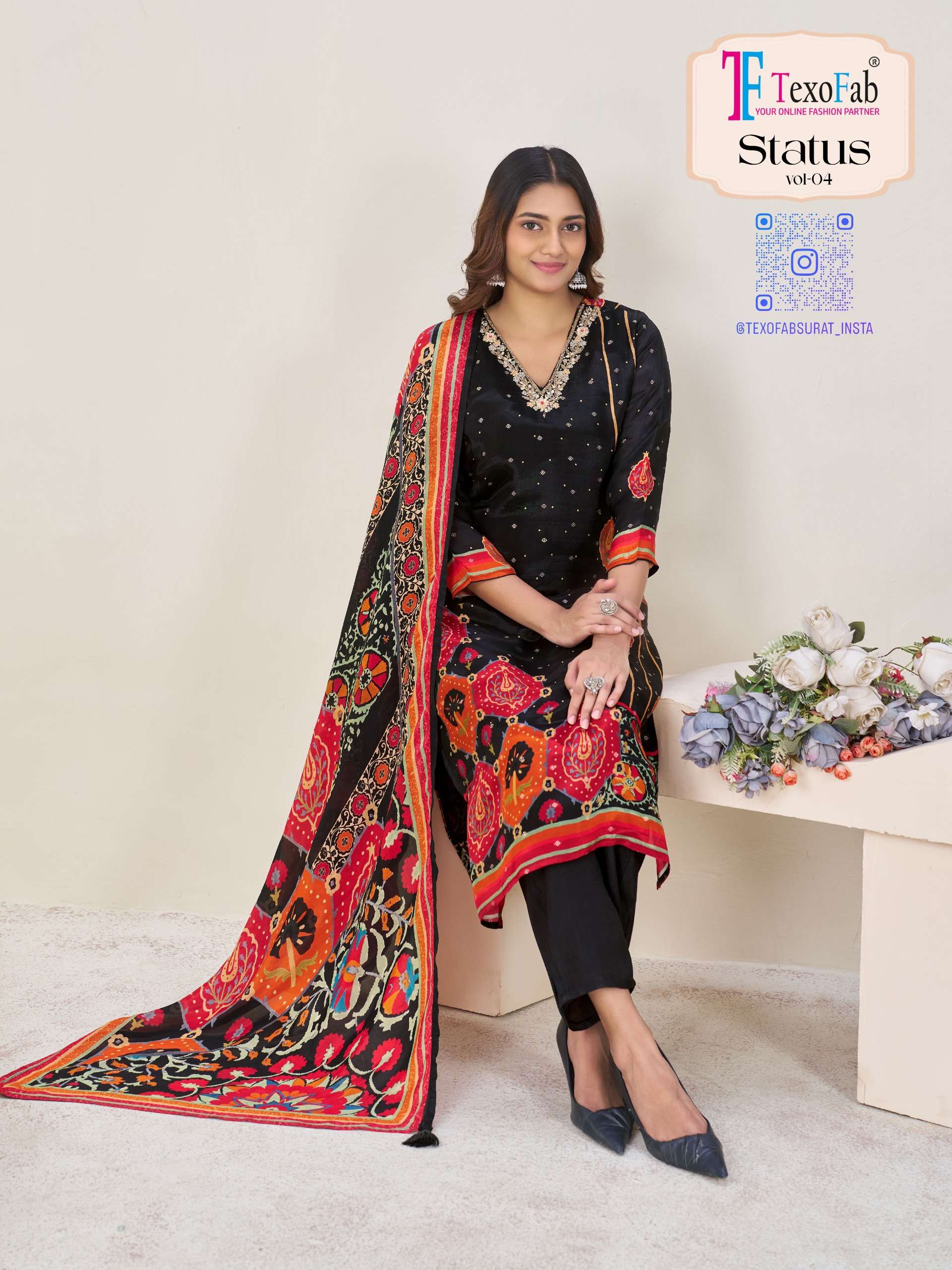 Status Vol-4 By Texo  Premium 3-Piece Straight Collection   Perfect For: Festival | Party | Office Wear