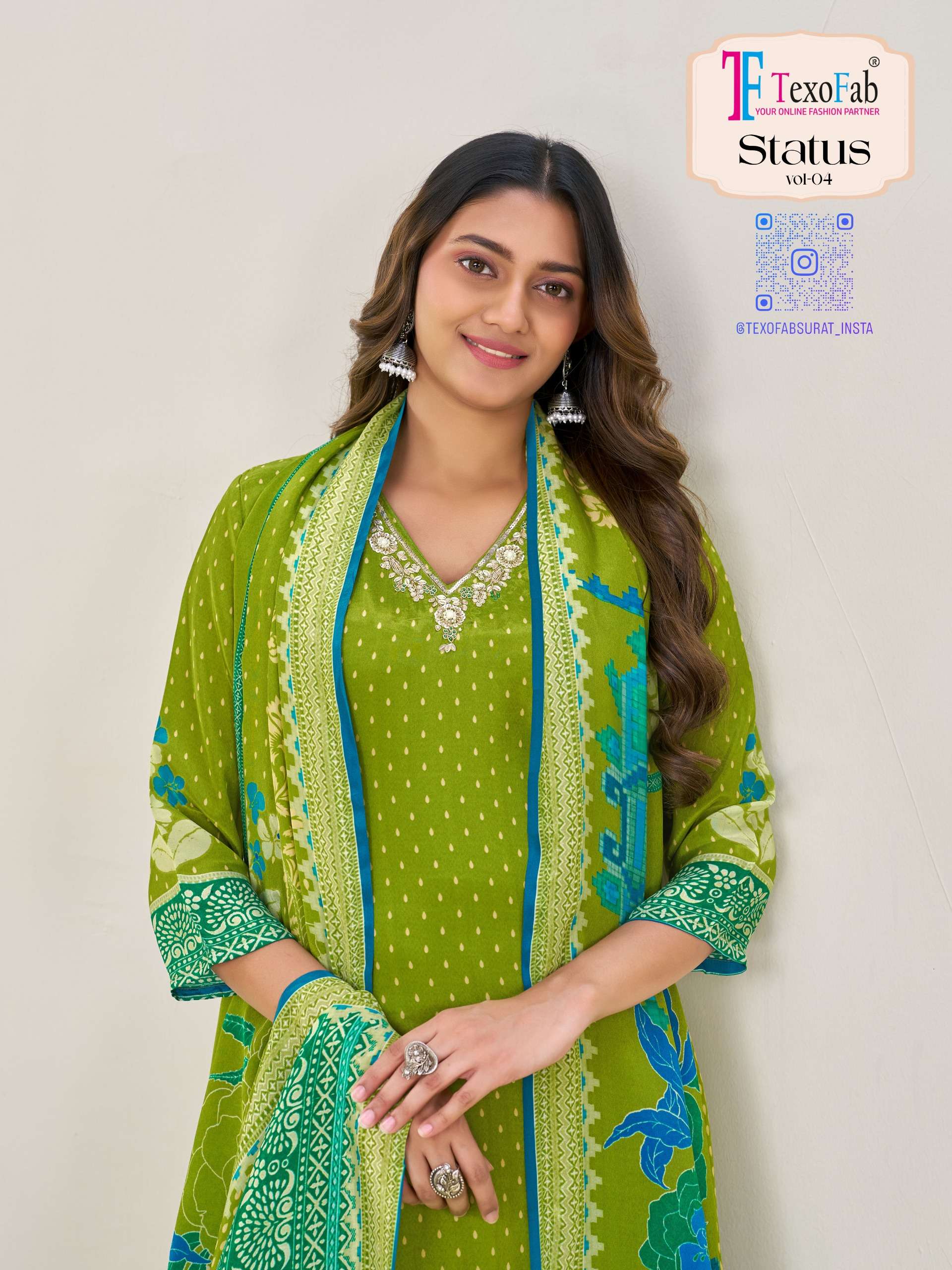 Status Vol-4 By Texo  Premium 3-Piece Straight Collection   Perfect For: Festival | Party | Office Wear