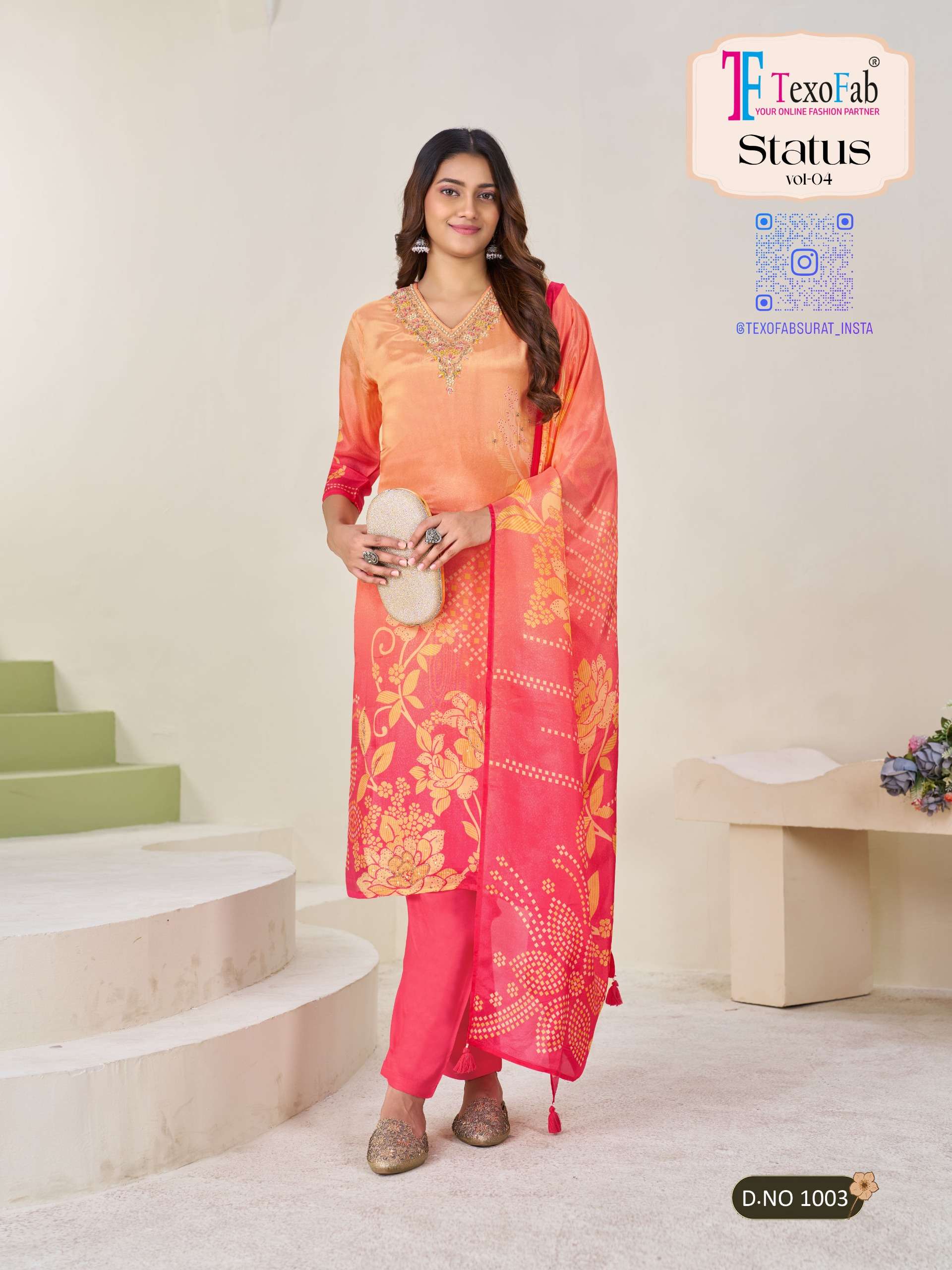 Status Vol-4 By Texo  Premium 3-Piece Straight Collection   Perfect For: Festival | Party | Office Wear