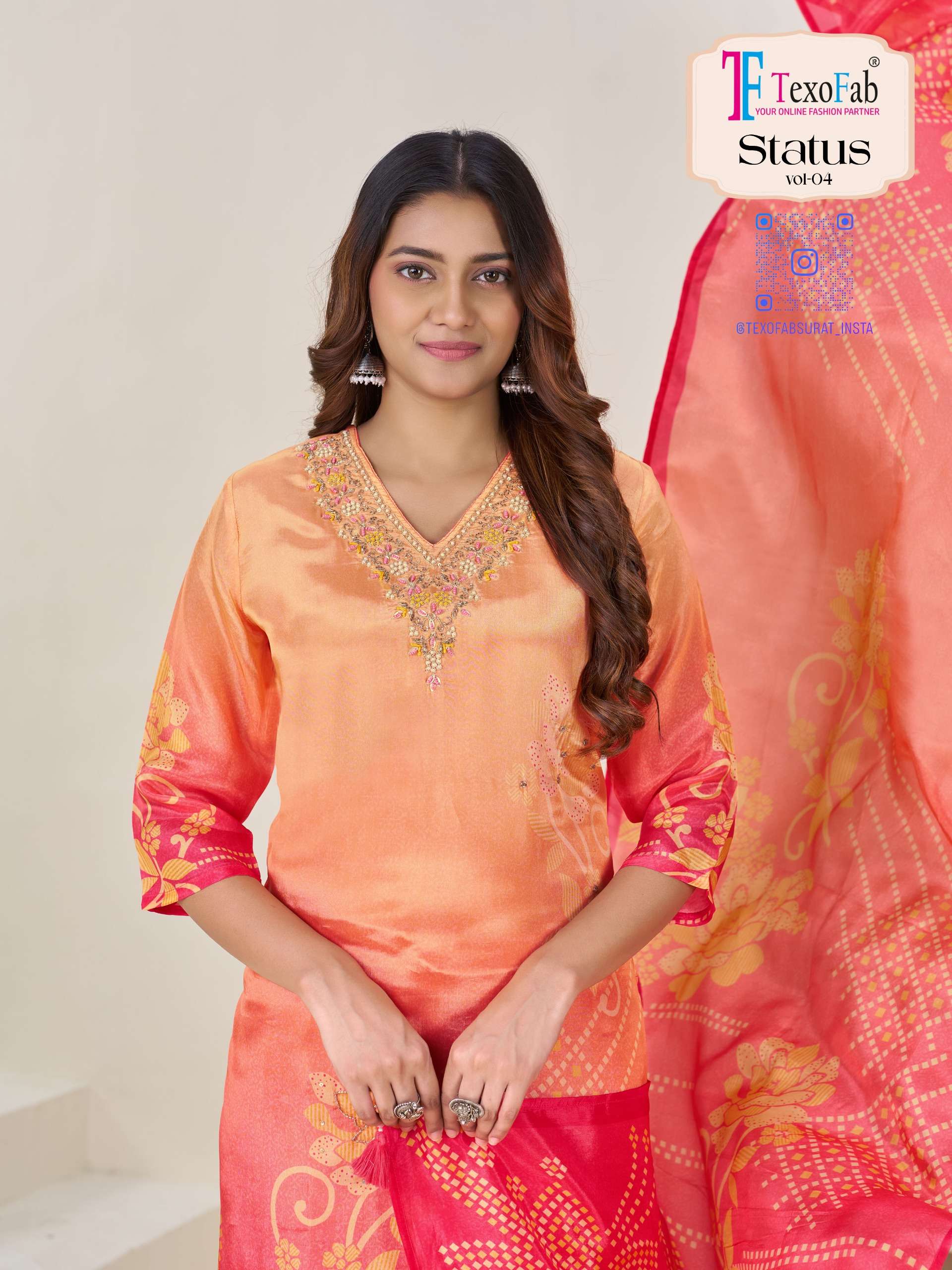 Status Vol-4 By Texo  Premium 3-Piece Straight Collection   Perfect For: Festival | Party | Office Wear