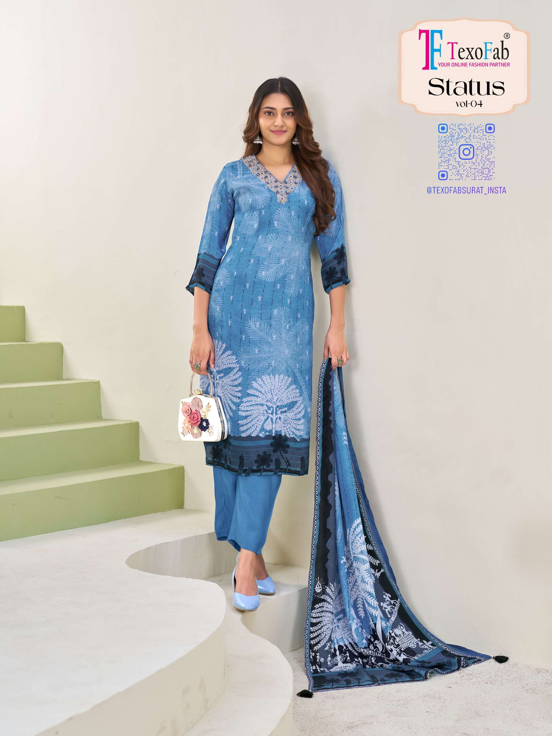 Status Vol-4 By Texo  Premium 3-Piece Straight Collection   Perfect For: Festival | Party | Office Wear