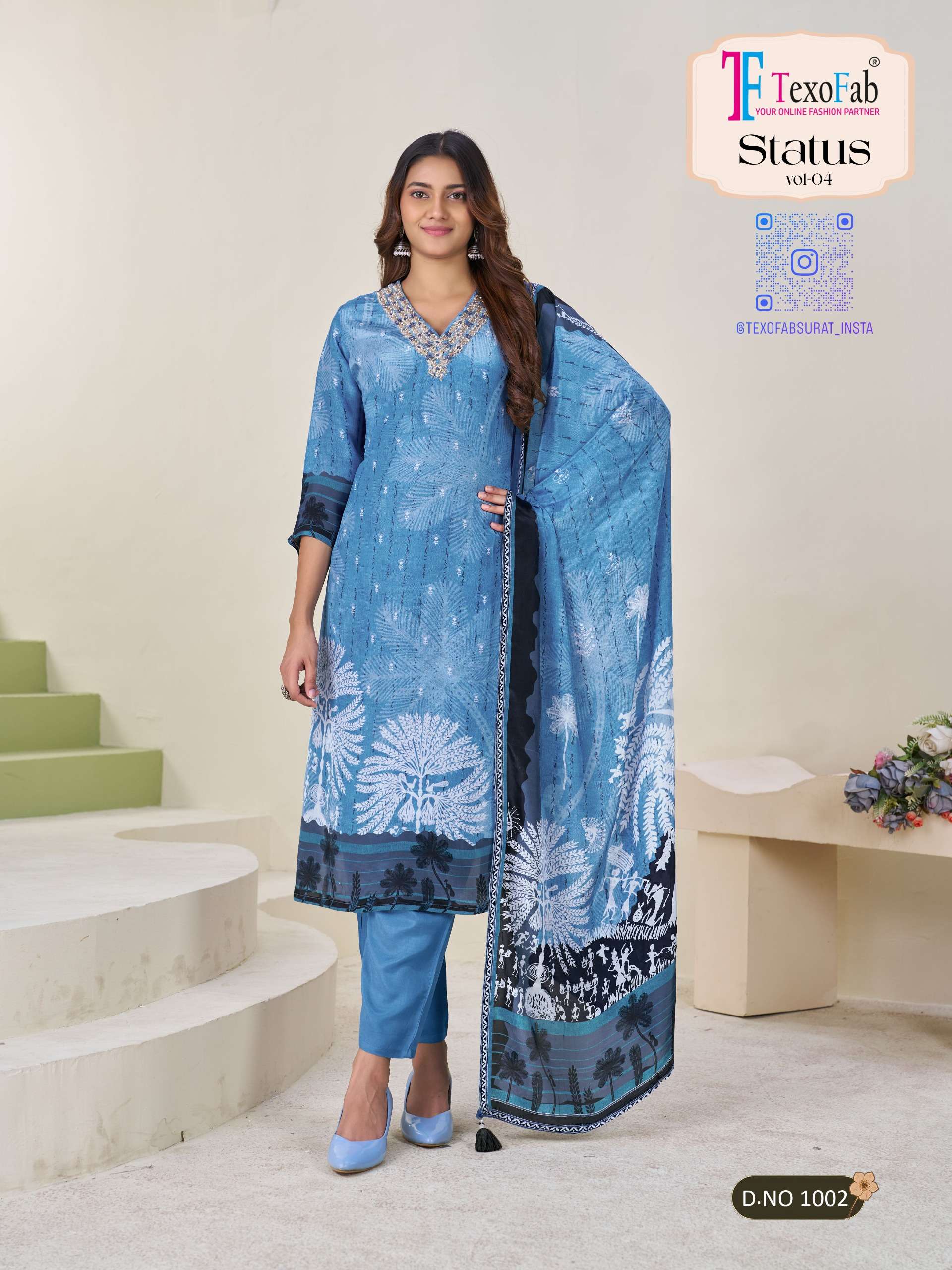 Status Vol-4 By Texo  Premium 3-Piece Straight Collection   Perfect For: Festival | Party | Office Wear