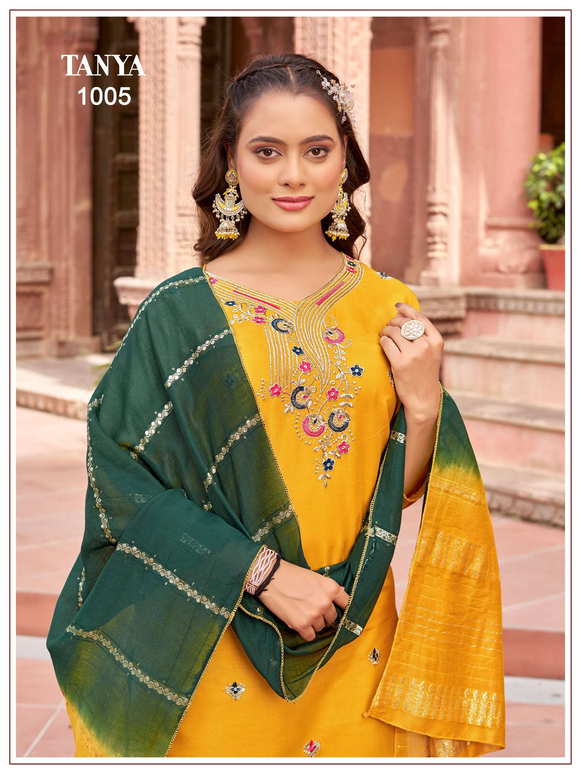 tanya kurti pant dupatta wholesaler exporter surat india