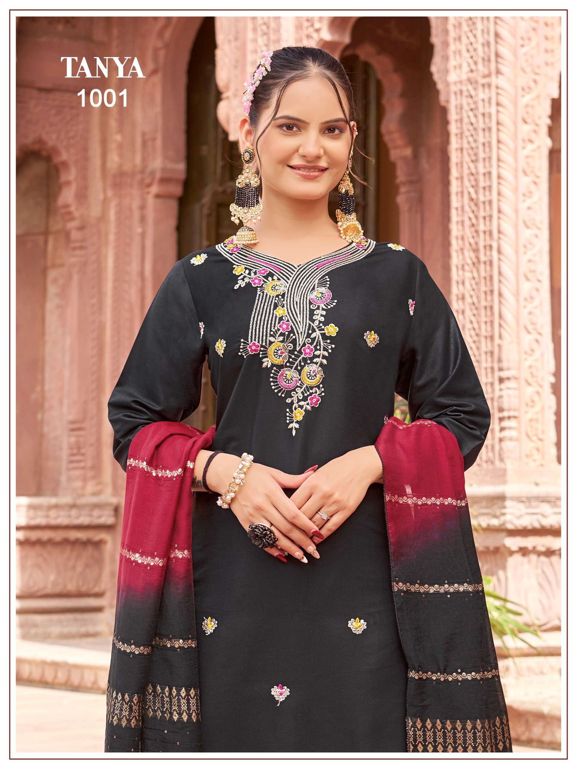 tanya kurti pant dupatta wholesaler exporter surat india