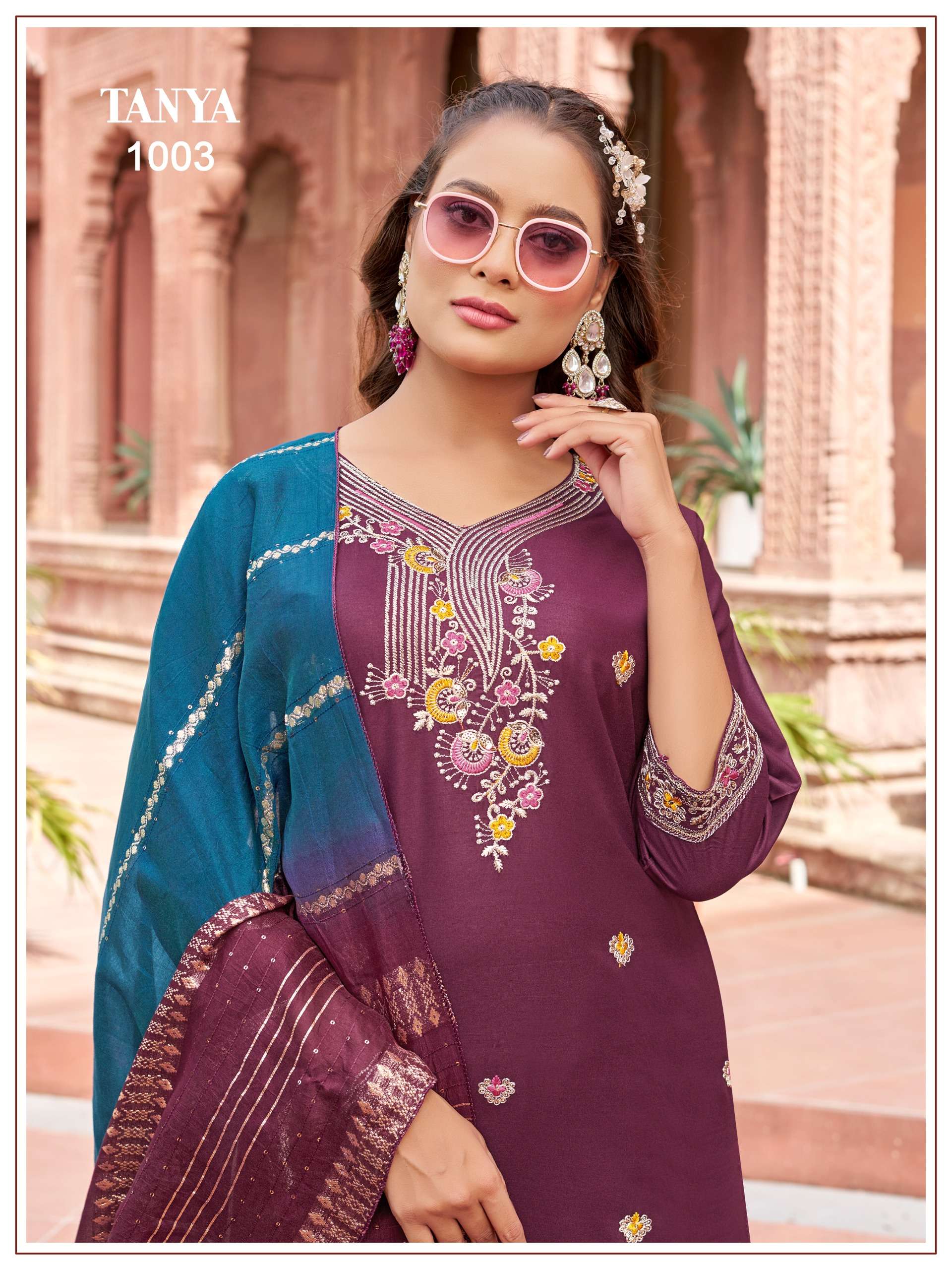 tanya kurti pant dupatta wholesaler exporter surat india