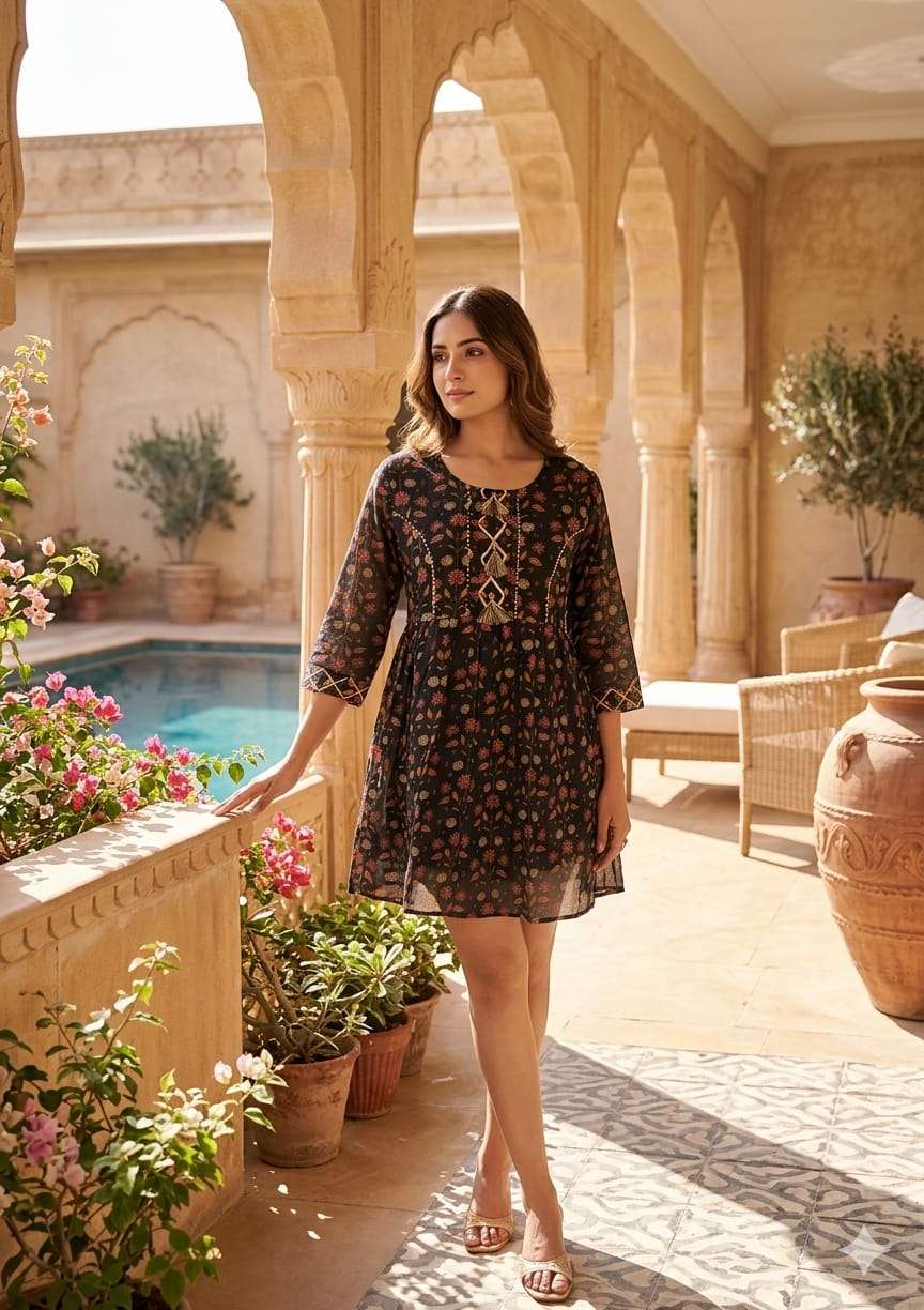 Umbrella Sleeves with Double Flair top Attached with Fancy Buttons Summer collection live now