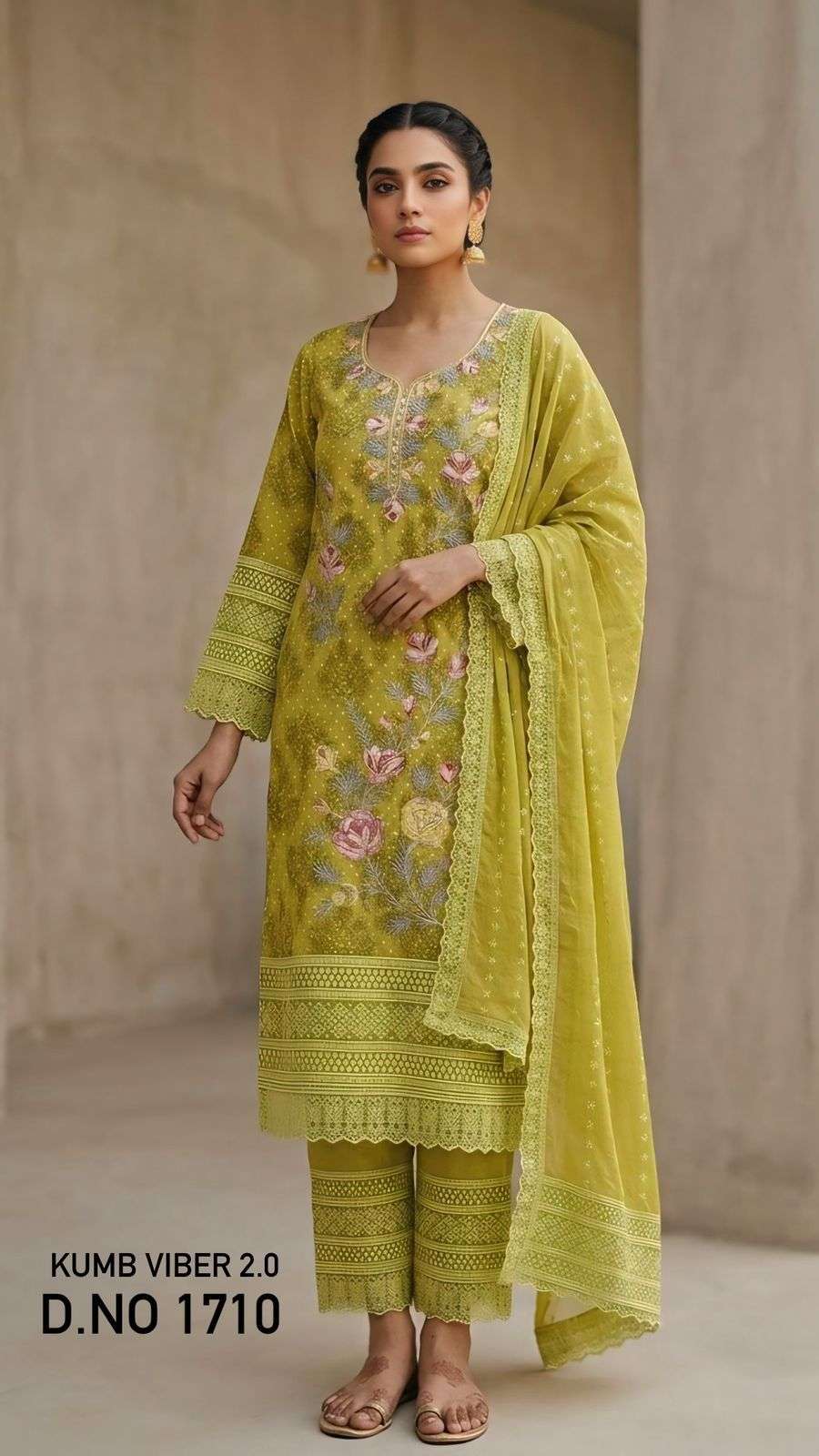 HEAVY SHIFFLI STICH SUIT  HEAVY GEORGETTE THOUSAND BUTTA  WITH DIGITAL PRINTS  WITH EMBROIDERY NACK WORK WHOLESALER FROM SURAT TEXOFAB