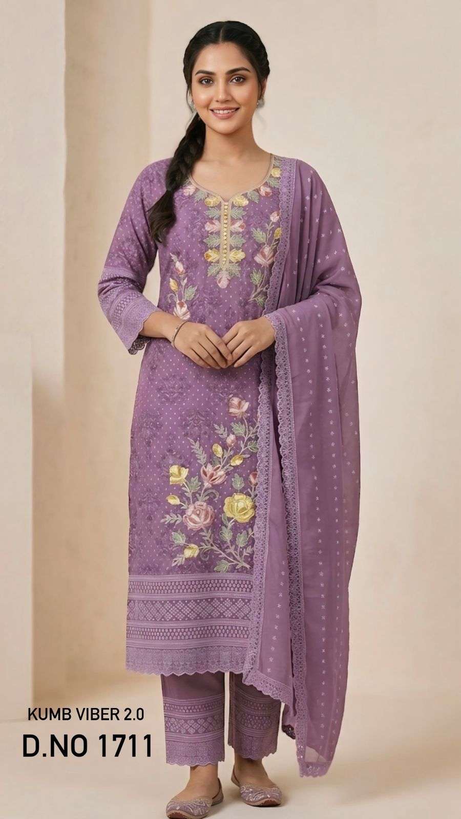 HEAVY SHIFFLI STICH SUIT  HEAVY GEORGETTE THOUSAND BUTTA  WITH DIGITAL PRINTS  WITH EMBROIDERY NACK WORK WHOLESALER FROM SURAT TEXOFAB