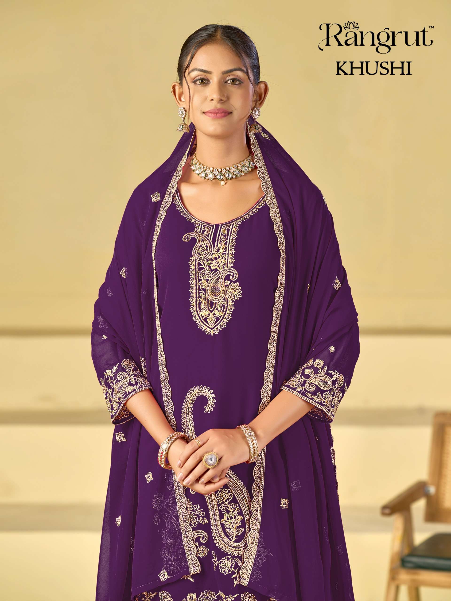 KHUSHI KURTI  PLAZZO  DUPATTA WHOLESALER EXPORTER