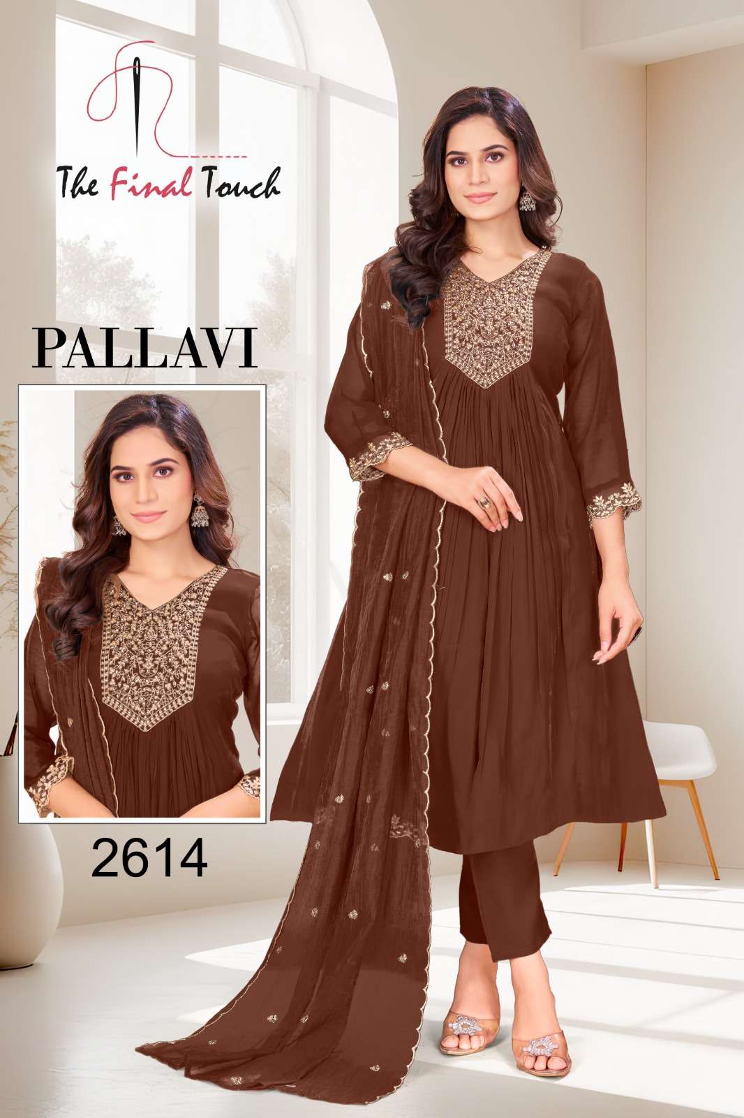 mal chanderi embroidery with hand work collection exporter