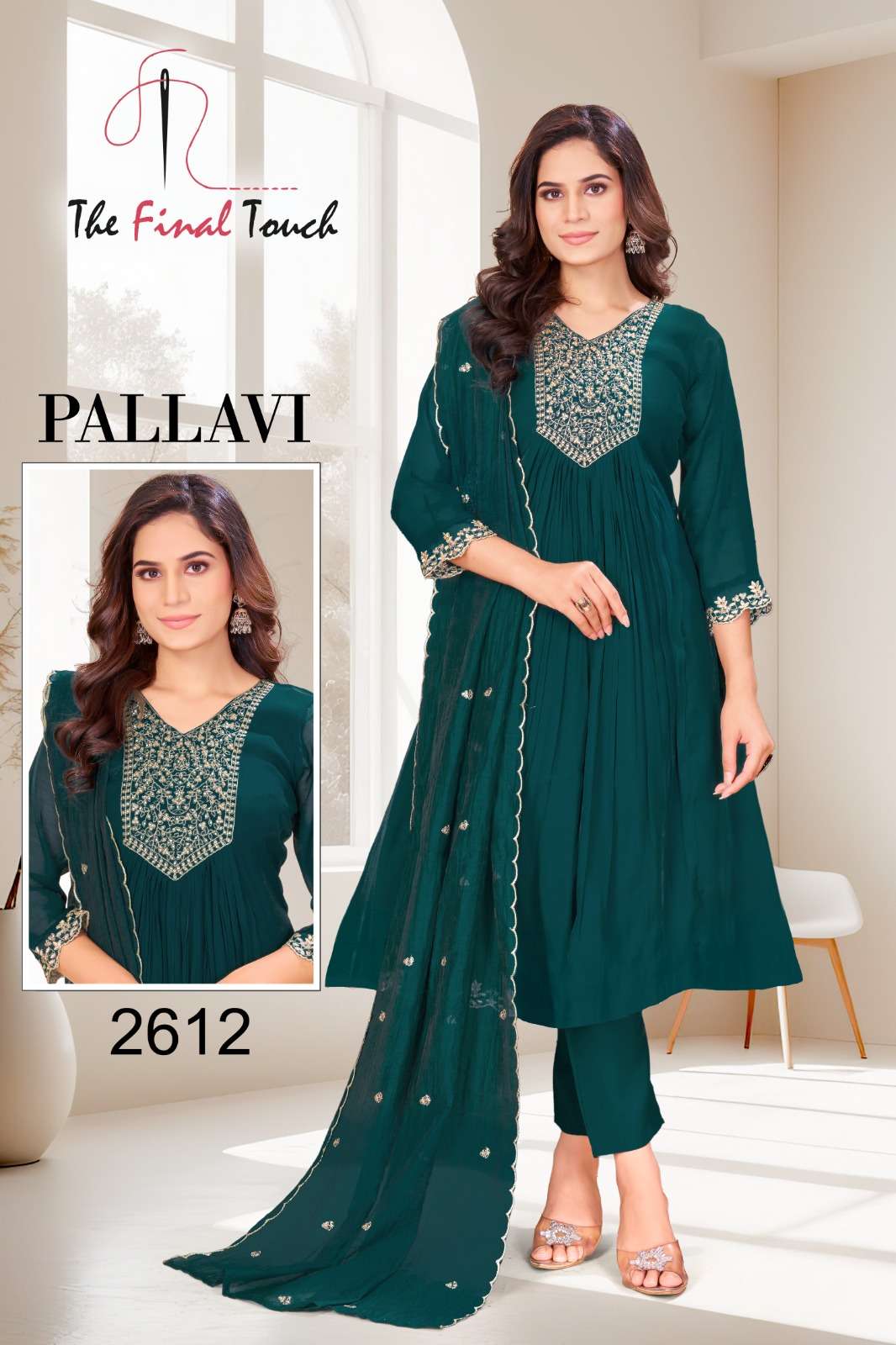 mal chanderi embroidery with hand work collection exporter