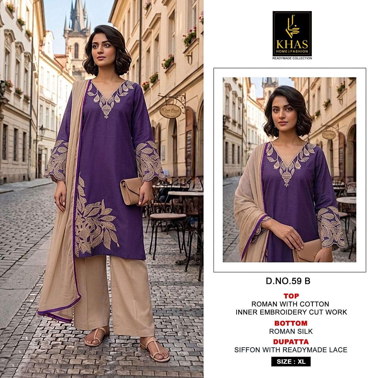 roman with embroidery cut work with inner collection wholesale supplier surat khas lucacci