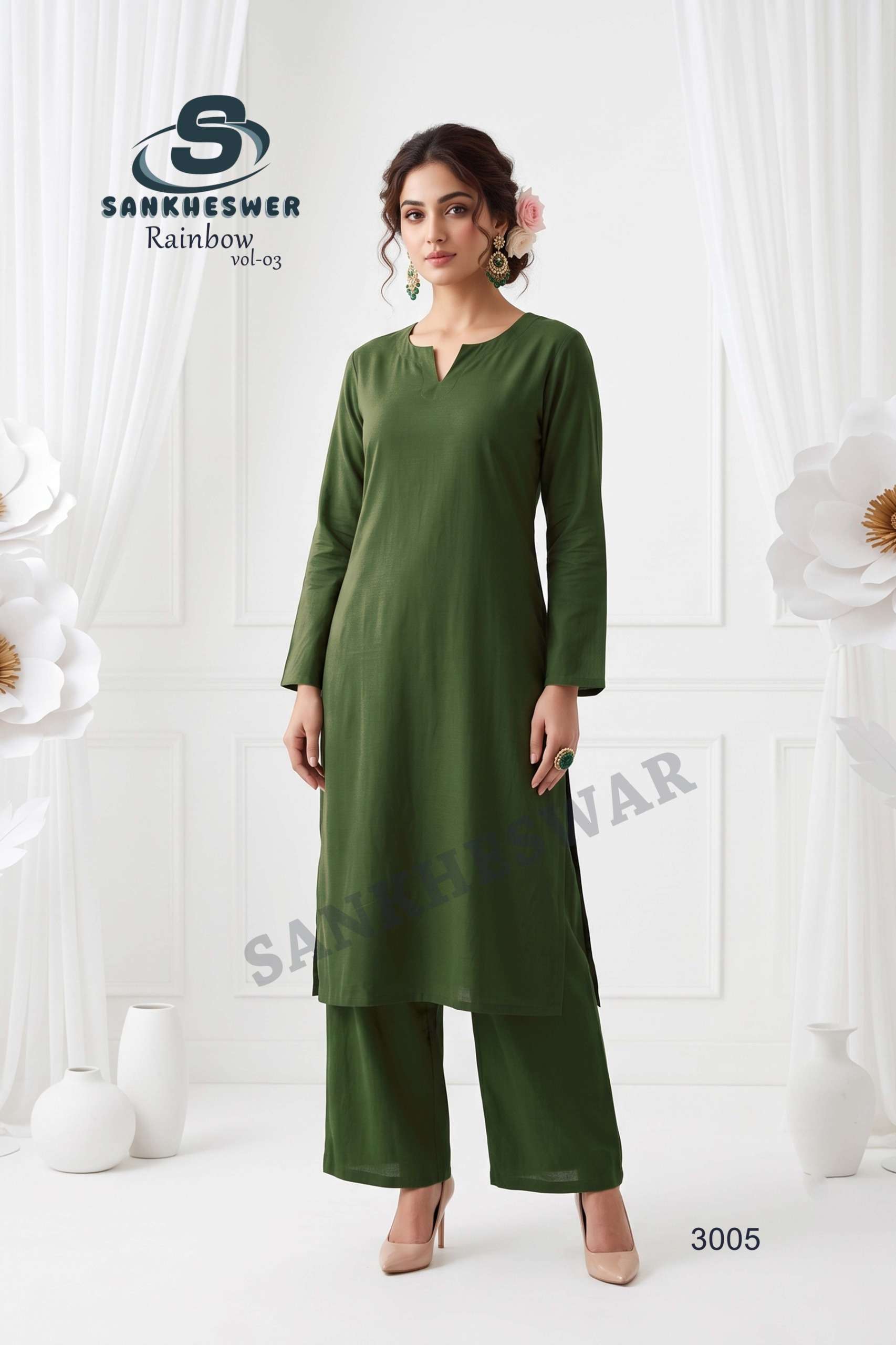 Sankheswer Impex Launching New Catalouge  RAINBOW VOL-3  Fabric  VERTICAN 