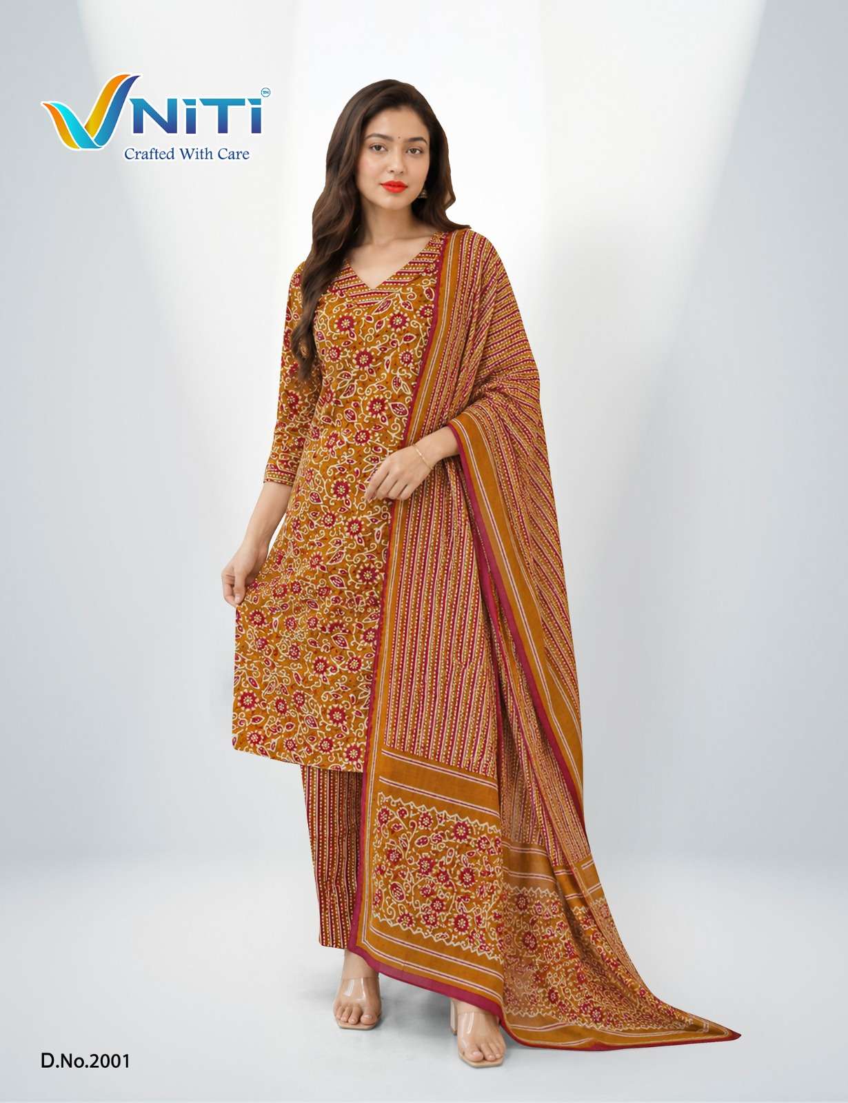 VNITI LIFESTYLE Cotton Premiums Collection. mpression Vol-2 Premium Readymade Pant-Suits (3 Pcs) Wholesaler from surat 