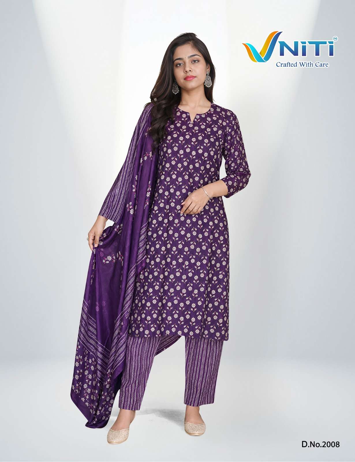 VNITI LIFESTYLE Cotton Premiums Collection. mpression Vol-2 Premium Readymade Pant-Suits (3 Pcs) Wholesaler from surat 