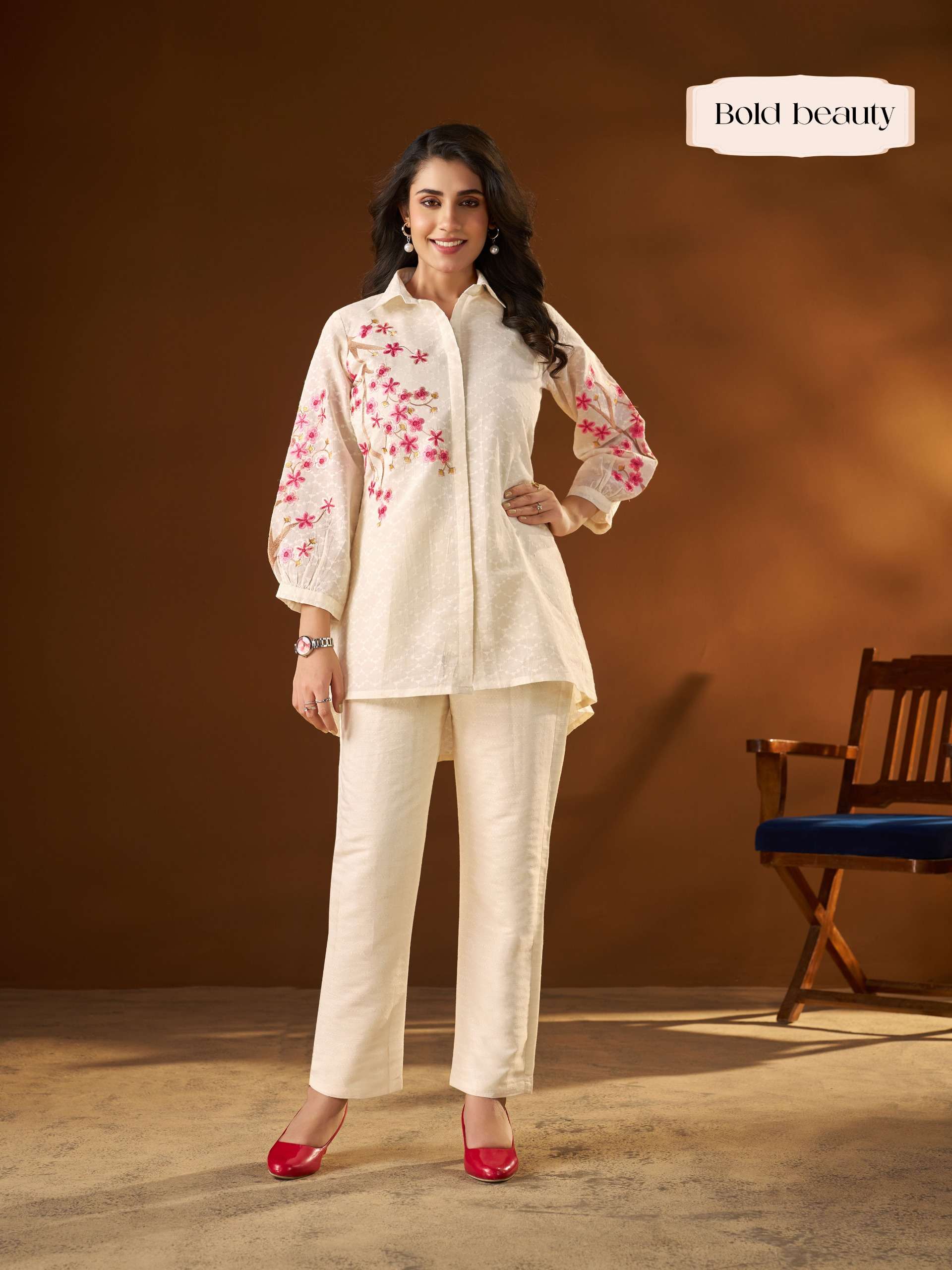 Cotton 2-Piece Straight Hip cover Concept Cord-set By Texofab